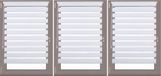 Sans marque 3x duo store - tamisant - sans perçage - 100 x 150 cm - blanc