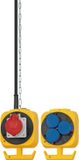 Brennenstuhl 1151960010 Unité de distribution d'énergie (PDU) - Noir, bleu, jaune, rouge