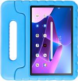 HappyCase Kinder Tablethoes Geschikt voor Lenovo Tab M10 Plus/FHD Plus | Kindvriendelijke Hoes | Beschemhoes | Kinderhoes | met Handvat en Standaard | Blauw