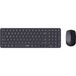 Rapoo 9310M Draadloze toetsenbordset deskset 2400 DPI sensor tot 12 maanden batterijduur plat aluminium DE-lay-out QWERTZ PC & Mac - zwart