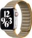 By Qubix - Denim nylon bandje - Oker - Geschikt voor Apple Watch 38mm / 40mm / 41mm / 42mm