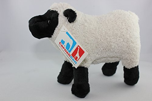 Unbekannt Cornelkussen - 1017087 - Suffolk schapen, wit, pluche, knuffeldieren, 17 cm, wasbaar tot 30 graden