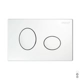 Ellipse Pucci Eco Ellipse bedieningsplaat voor inbouwspoelbak, 2 knoppen, wit 2014
