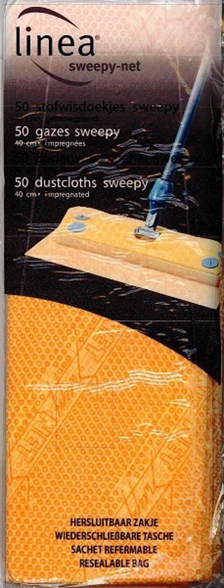 Linea vliesdoekjes Sweepy-Net 40cm 50 stuks geel