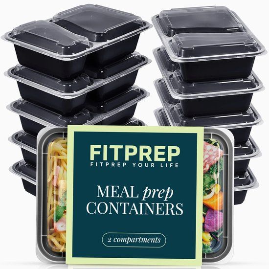 FITPREP FITPREP® 2-Fach Meal Prep Container -10 Pack