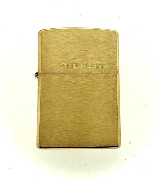 Zippo Solid Brass Aansteker - Messing