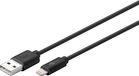 Goobay USB/Lightning Kabel, 2 m, Zwart