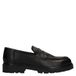 Manfield leren loafers met profielzool - zwart