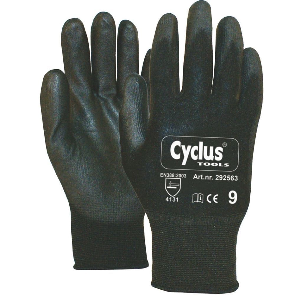 Cyclus werkhandschoenen zwart handomtrek 8