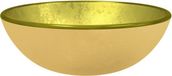 vidaXL Wasbak 35x12 cm gehard glas goudkleurig