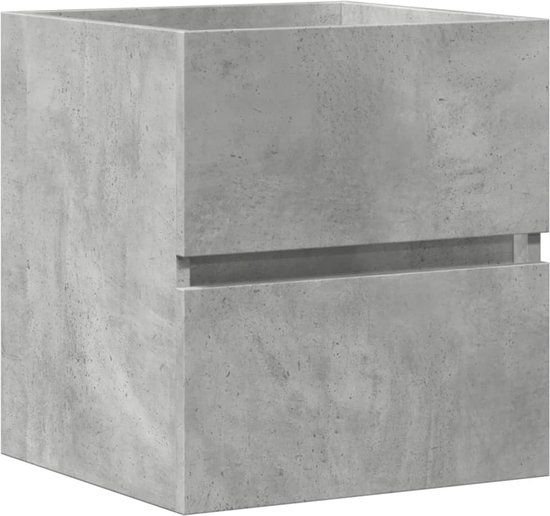 vidaXL Wastafelkast 41x38,5x45 cm spaanplaat betongrijs