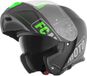 FC-Moto Novo Straight Helm - Systeemhelm - Zwart/groen - Maat XS