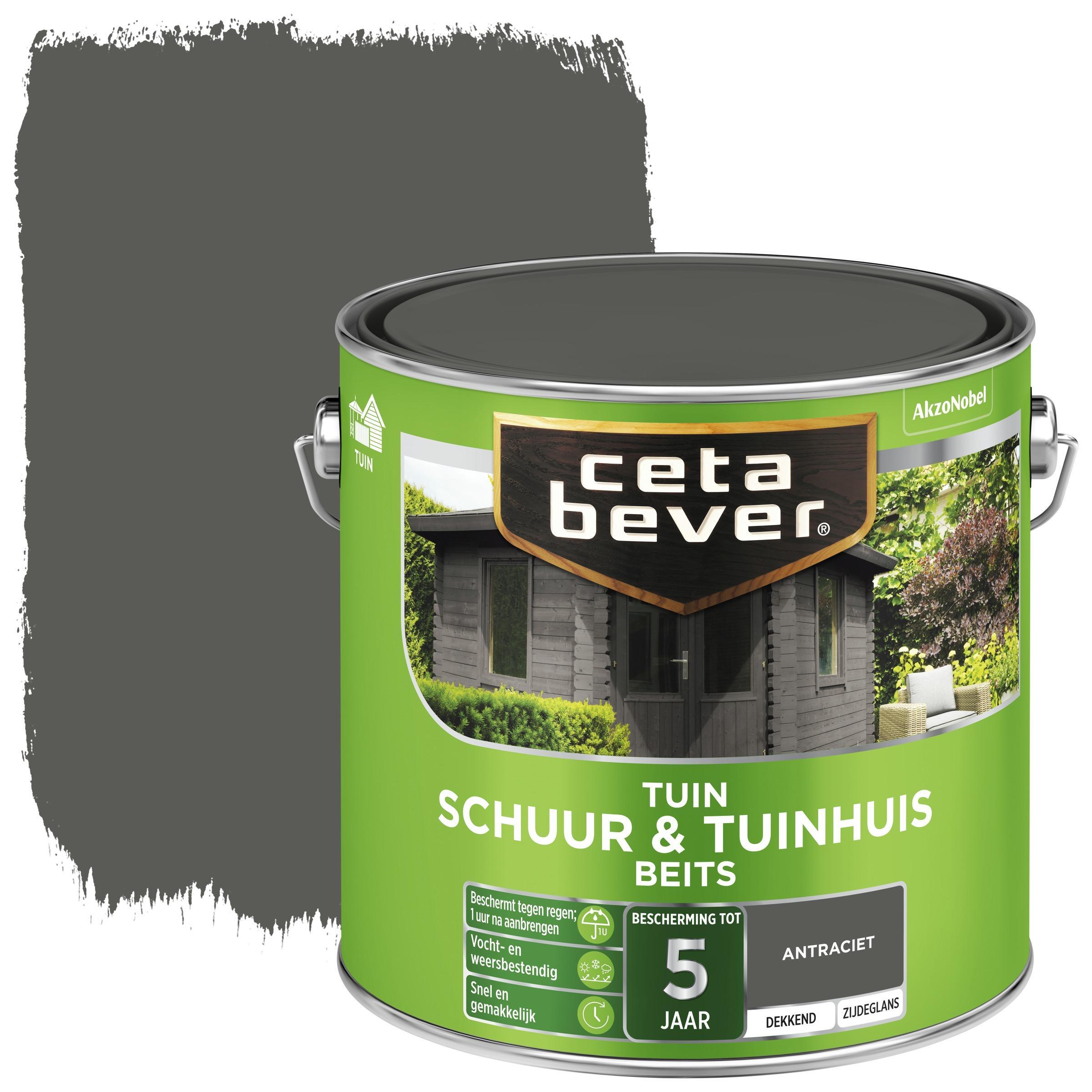 Cetabever schuur & tuinhuisbeits dekkend antraciet 2 5 liter