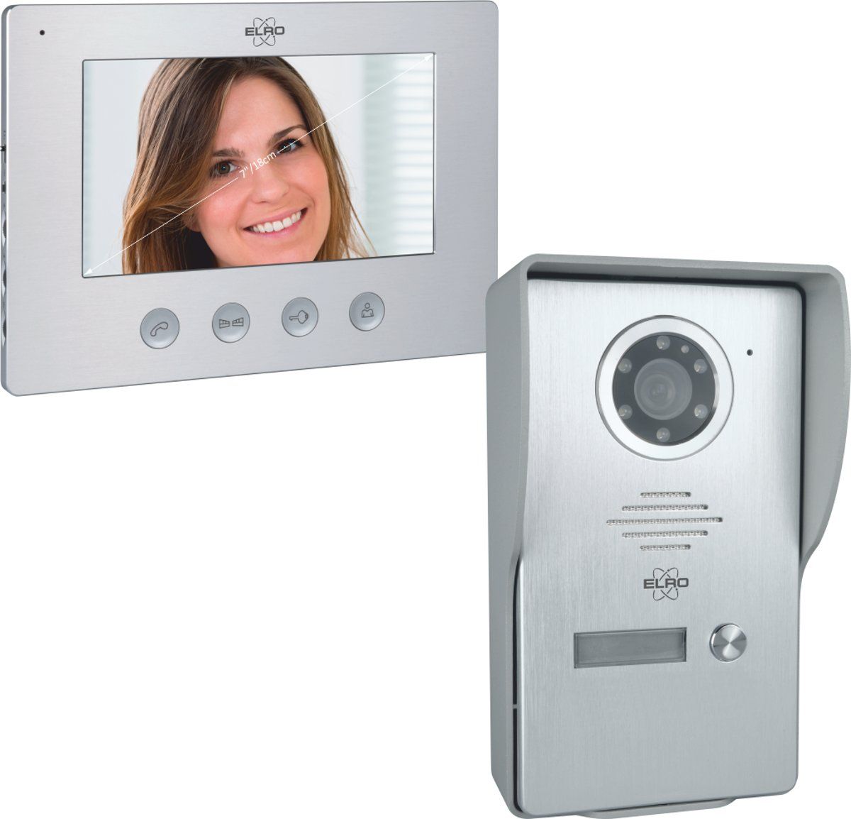 ELRO DV477W Video Deur Intercom - 7 Kleurenscherm - Camera met