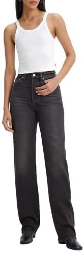 Levi's Dames Jeans Ribcage Volledige Lengte, Static Noise Overloa, 26W / 32L