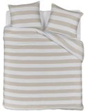 Rivièra Maison Riviera Maison Striped dekbedovertrek - Tweepersoons - 200x200/220 cm - Zand