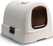 Curver Kattenbak, rietachtig kunststof, 51x38,5x39,5 cm, wit, met lade