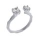 Orphelia Damesring, 925 zilver, gerhodineerd, zirkonia, transparant, briljant geslepen, maat 50 (15,9)-ZR-7128/50