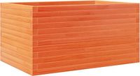 vidaXL Plantenbak 90x60x45,5 cm massief grenenhout wasbruin