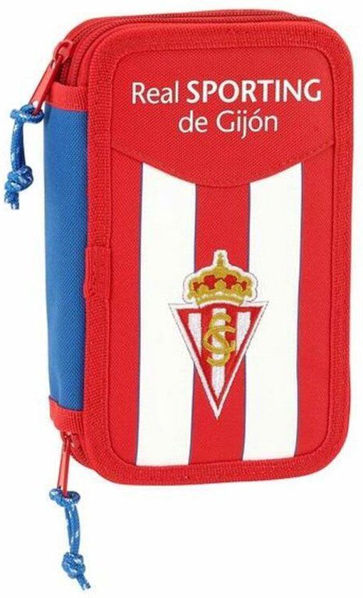 Real Sporting de Gijón Dubbele etui - Wit Rood (28 stuks)