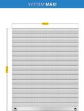 Schellenberg 39007 90 x 110 cm grijs, PVC Maxi rolluiklamellenset