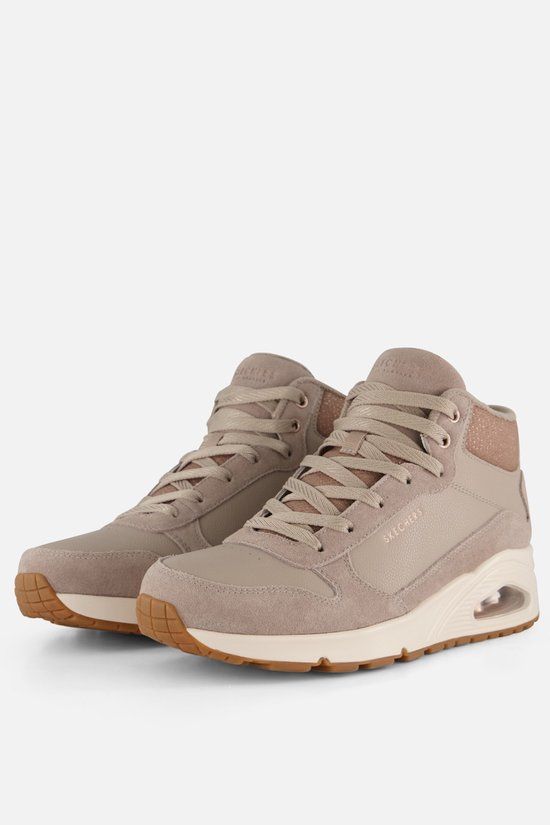 Skechers Uno - Stacre Shine Dames Sneakers - Beige
