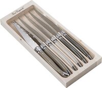 Lou Laguiole - Tradition 6 Steakmessen - Peper/Parel/Taupe