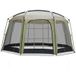Coast Tente de camping avec moustiquaire - Tente de jardin pliable pour 6 à 8 personnes - 380 x 355 x 225 cm - Vert/Noir