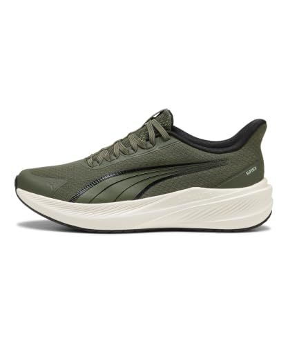 PUMA Dasher Lite SLIPTECH™ uniseks hardloopschoenen 47, Moss Veil Warm White Black Soft Grass Green