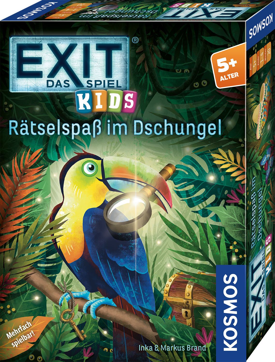 Kosmos EXIT Kids: Rätselspaß im Dschungel - Bordspel - Puzzel - 5+ jaar
