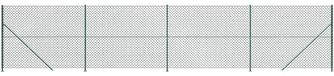 vidaXL Gaashek met flens 1,4x10 m groen