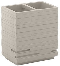 Quadrotto Vrijstaande tandenborstelhouder tortora