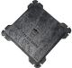 Sans marque Couvercle de regard en fonte - Cadre de couvercle de trou d'homme - Fermeture d'ouverture - Norme Classe B125 - 40 x 40 cm - Noir