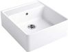 Villeroy & Boch Évier en céramique 63x60 cm incl. kit de vidage, CeramicPlus, blanc alpin