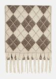 Comma - Knusse sjaal met argylepatroon - Polyester - beige