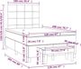 vidaXL Boxspringbed met matras, taupekleurig, 120x200 cm, met stoffen bekleding