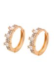 Gaya Leo E-Commerce Ltd. Gaya Earrings Rose Gold White 14 Karaat Koper 1.50 cm