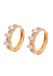 Gaya Leo E-Commerce Ltd. Gaya Earrings Rose Gold White 14 Karaat Koper 1.50 cm