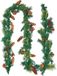 Couronne de Noël 2750 mm couronne de Noël artificielle avec guirlandes lumineuses