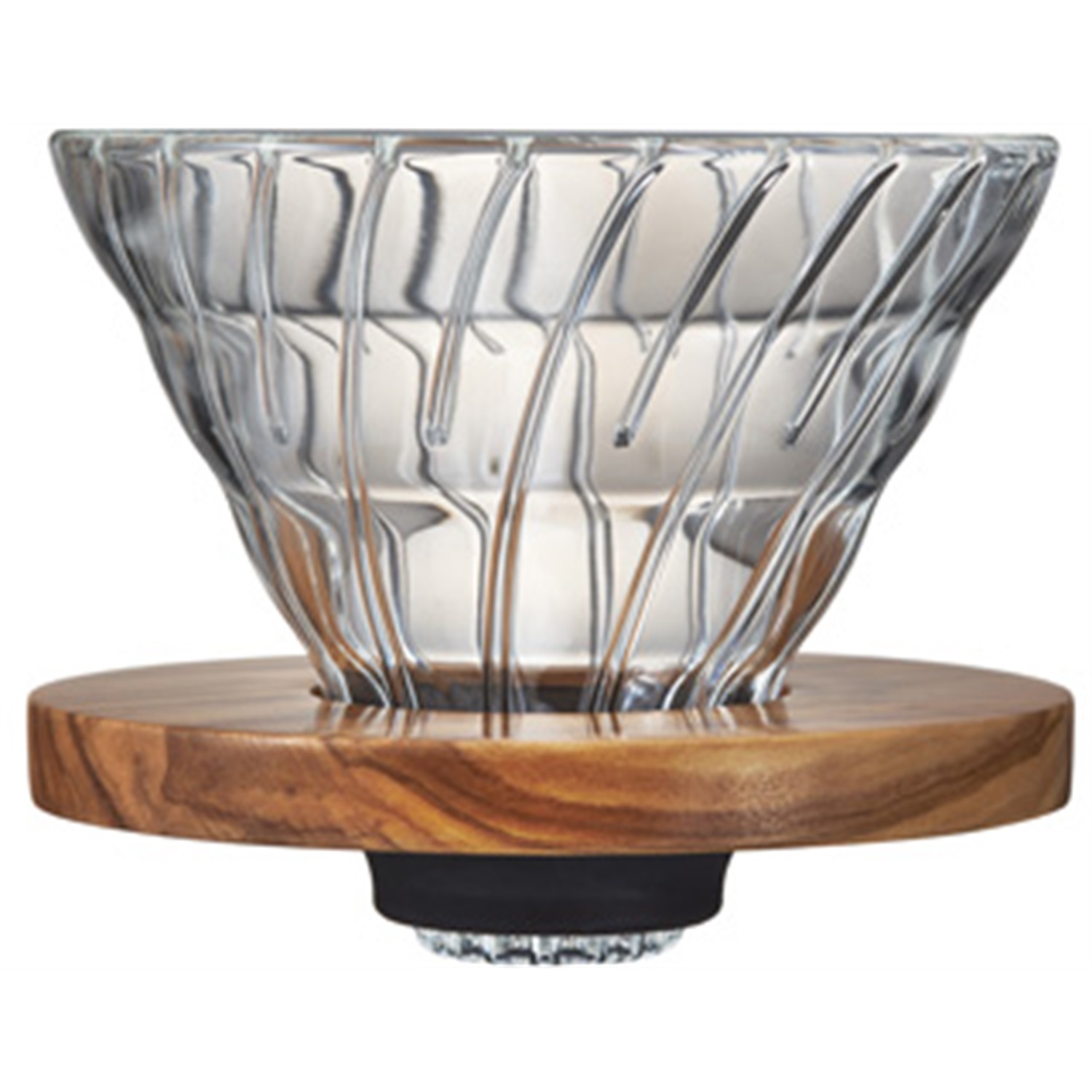 Hario v60 olive wood koffiefilter vdg-02 maat 2