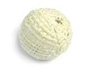 Perle à rotule en bois, recouverte de tissu blanc, 20 mm, environ 25 pièces