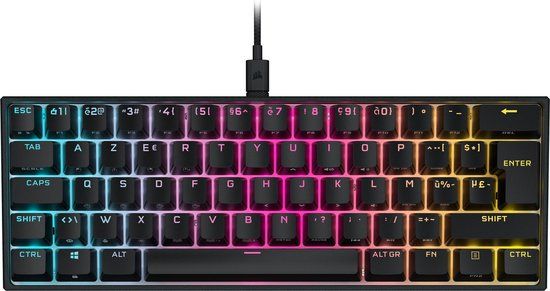 Corsair K65 RGB Mini 60% Mechanisch Azerty BE Gaming Toetsenbord - MX Red