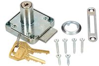 KOTARBAU Meubelslot 42x42 mm schroefslot met 2 sleutels cilinder-meubelslot kastslot slot ladenslot