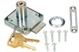 KOTARBAU Meubelslot 42x42 mm schroefslot met 2 sleutels cilinder-meubelslot kastslot slot ladenslot