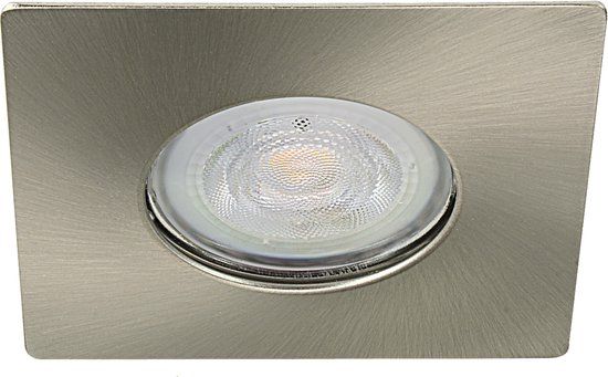 RTM Lighting Havin - Vierkante IP65 LED Inbouwspot - RVS Look - WarmGlow - Dimbaar - 4.9W - Philips