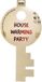 Folat Deurversiering Sleutel House Warming Multi colour Plastic