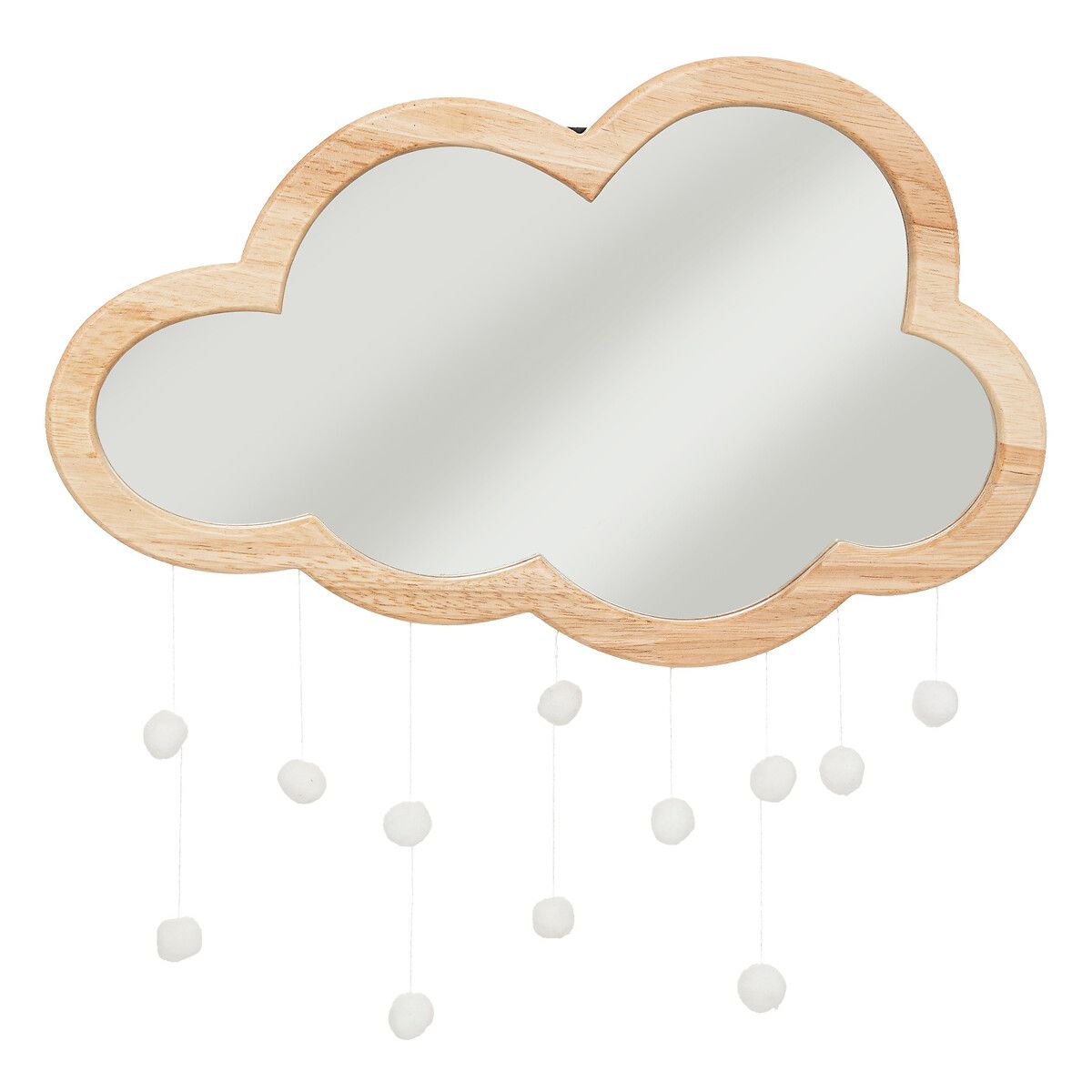 ATMOSPHERA CREATEUR D'INTERIEUR Wandspiegel - Ovaal - Modern - Hout - Bruin - 40 cm - Voor kinderen