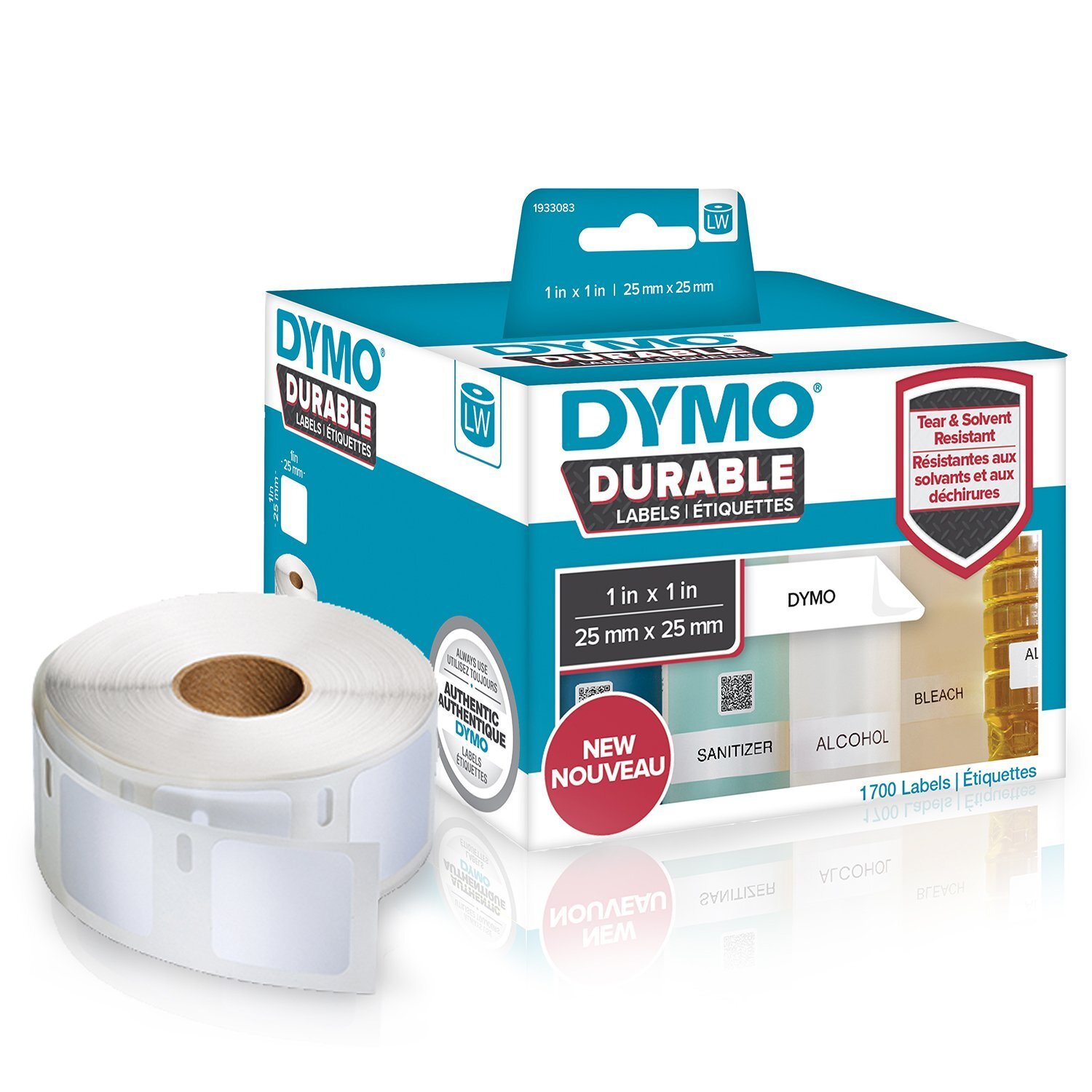 DYMO LW - LW duurzame labels - 25 x 25 mm - 1933083