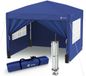 Vounot Opvouwbaar 3x3m Tuinprieel met Blauwe Deuren en Ramen
