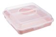 keeeper Enrico Vierkant Container Rose, Transparent 1 pièce(s)